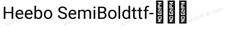 Heebo SemiBoldttf字体转换